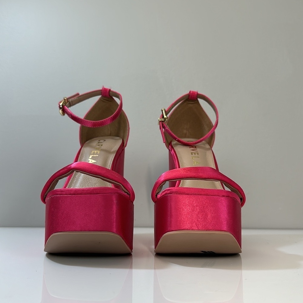 Carvela Wedge Dress Platform Sandals Size 38.5(7.5) - Picture 4 of 15